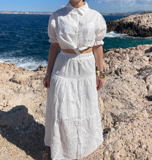 Ensemble alba blanc